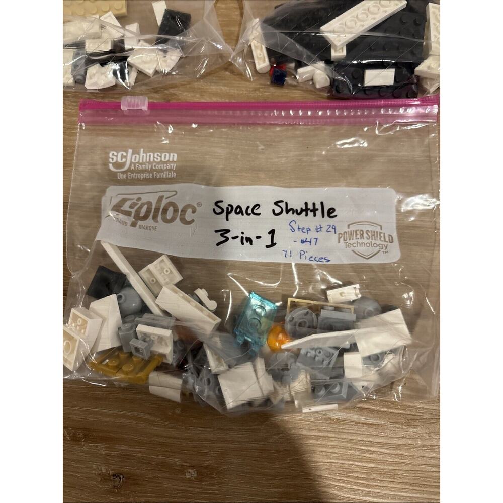 Lego Creator 3 In 1: Space Shuttle #31134 / 144 Pieces / 100% Complete Orig Box - Picture 13 of 16